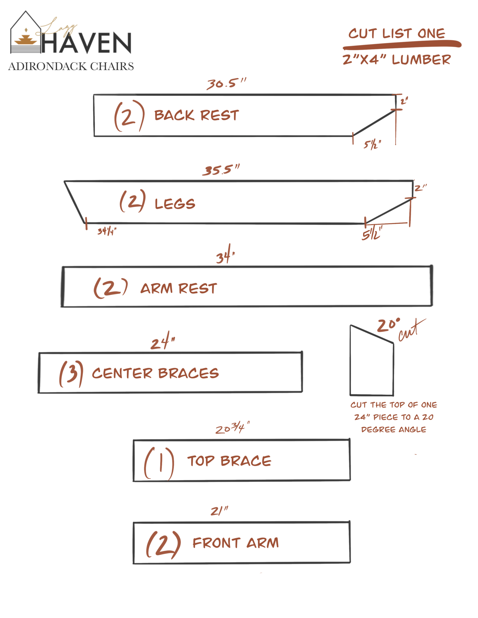 Modern Adirondack Chair Tutorial Lazy Haven   Untitled Artwork 2 